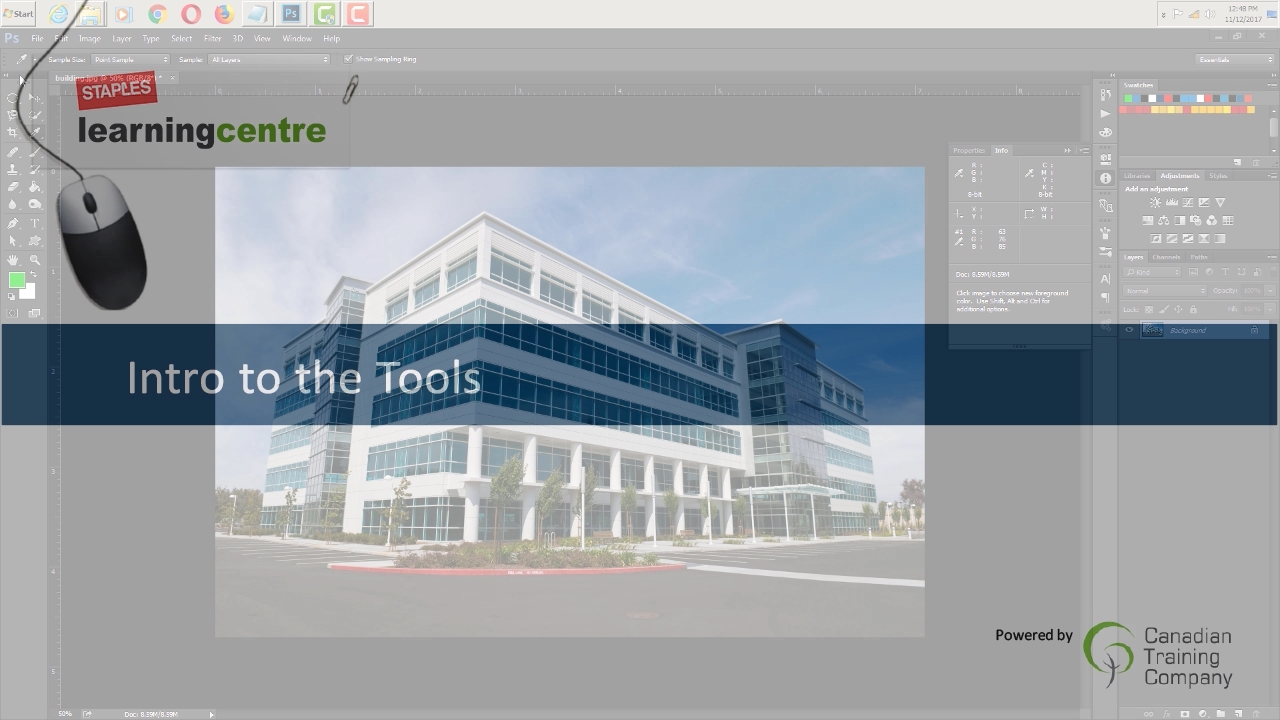 Staples Learning Centre tutorial project preview